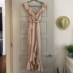 Show Me Your Mumu Samantha Ruffle Wrap Dress